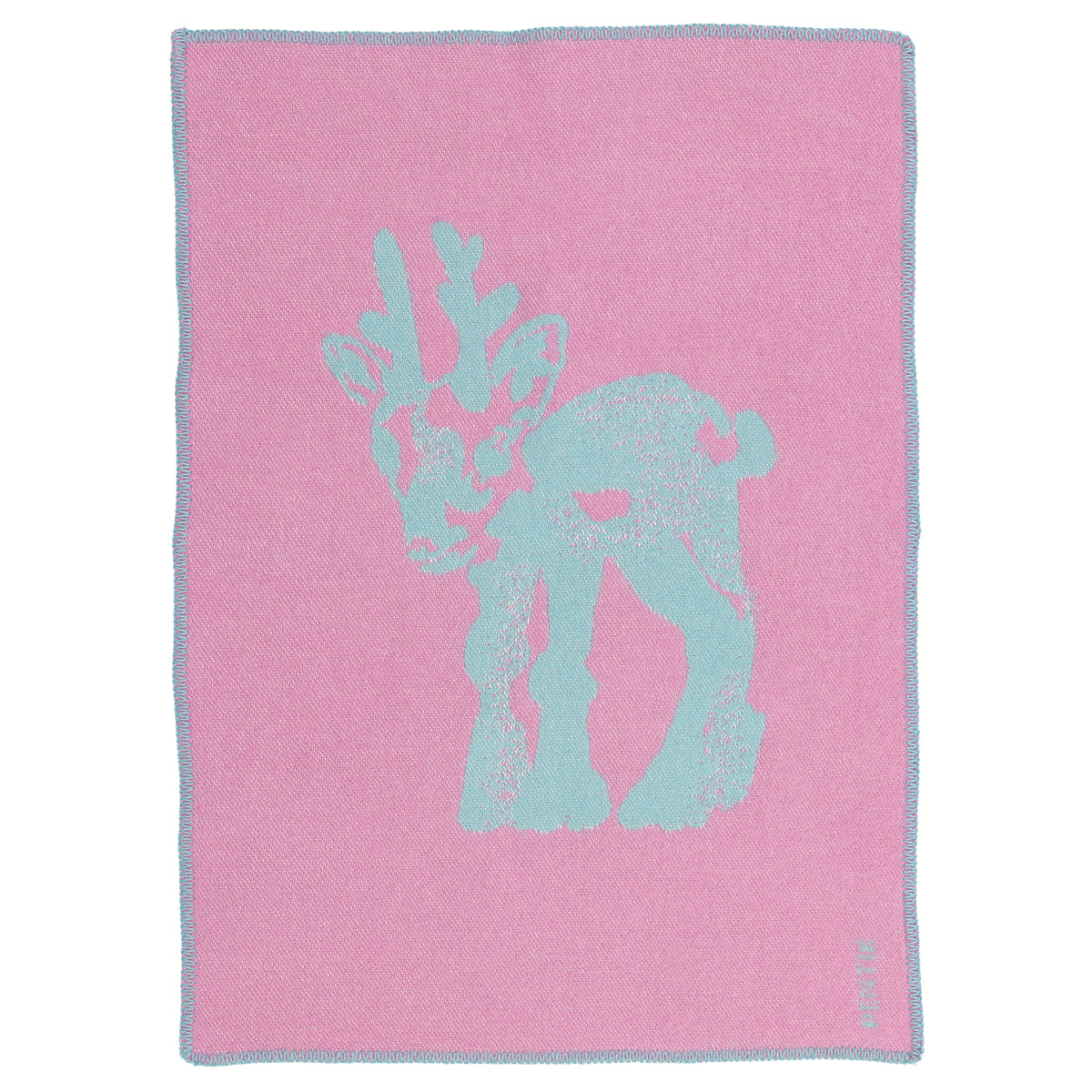 Pentik Vasa Pink / Light Blue Baby Blanket