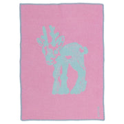Pentik Vasa Pink / Light Blue Baby Blanket