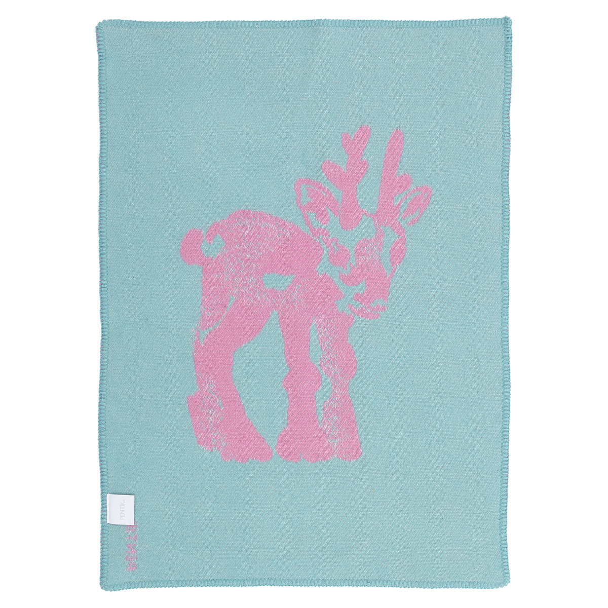 Pentik Vasa Pink / Light Blue Baby Blanket