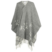Pentik Saaga Grey / Off White Wool Poncho