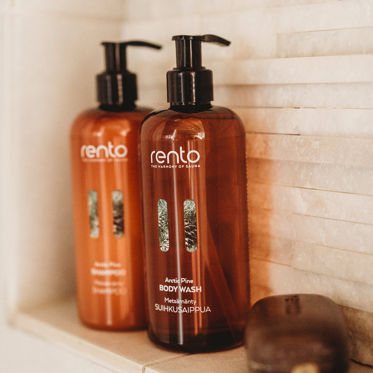 Rento Arctic Pine Body Wash & Sauna Honey Gift Set