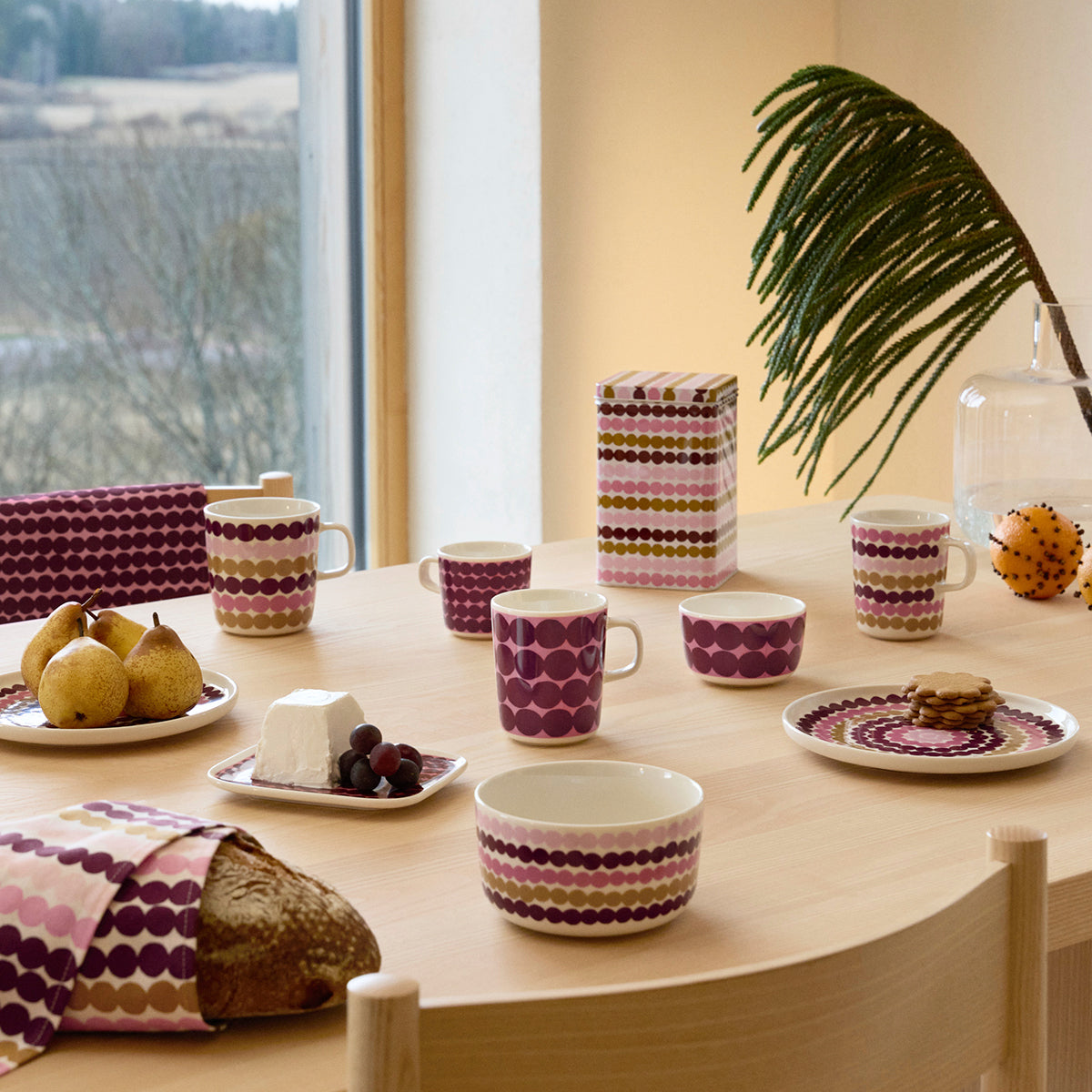 Marimekko Rasymatto White / Rose / Multi Large Mug