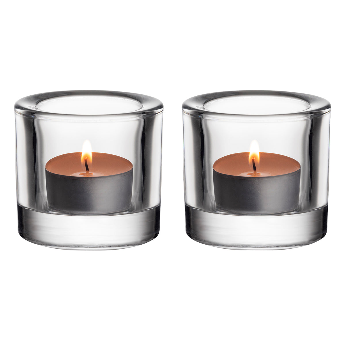iittala Kivi Clear Candle Holders - Set of 2