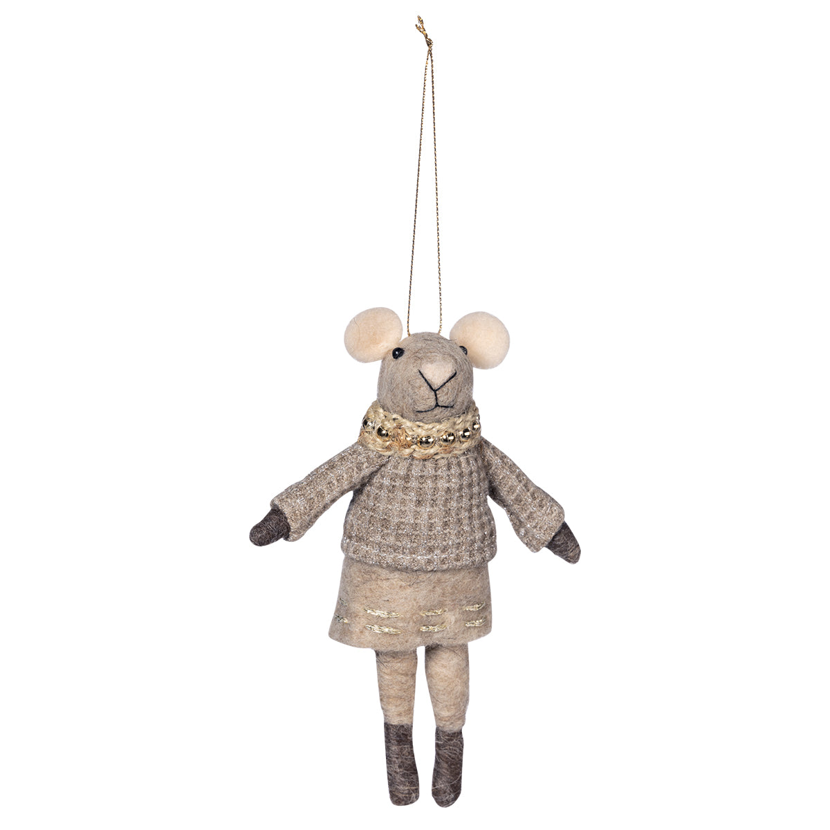 Pentik Hulda Brown Mouse Ornament