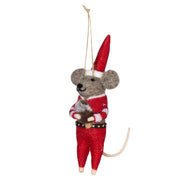 Pentik Hannu Red / Brown Mouse Ornament