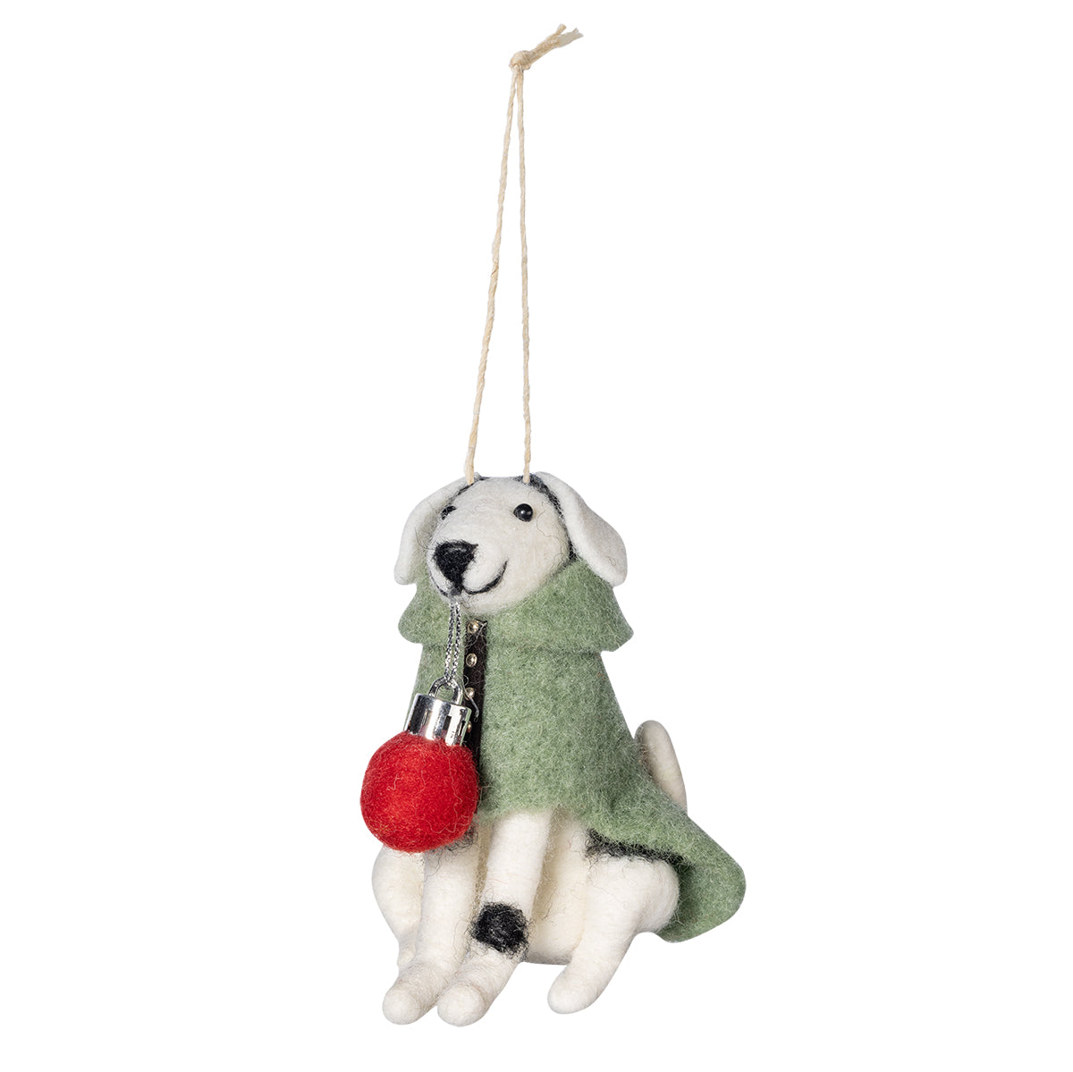 Pentik Nopo White Dog Ornament