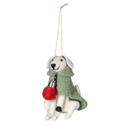 Pentik Nopo White Dog Ornament