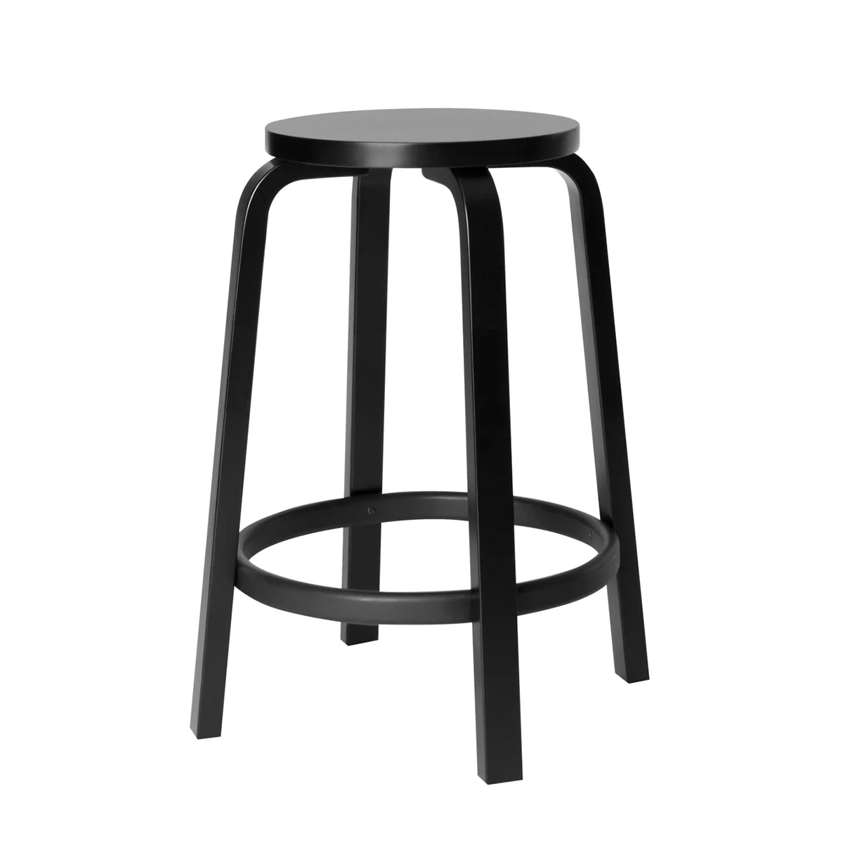 Artek Alvar Aalto Counter Stool 64 - 25-1/2" H