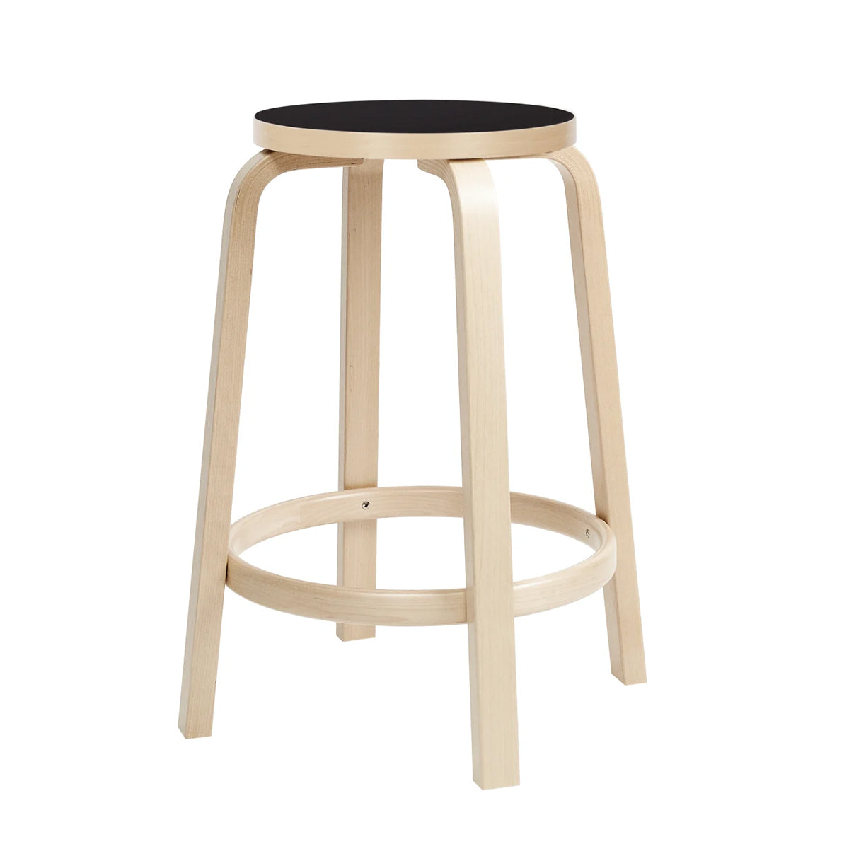 Artek Alvar Aalto Counter Stool 64 - 25-1/2" H