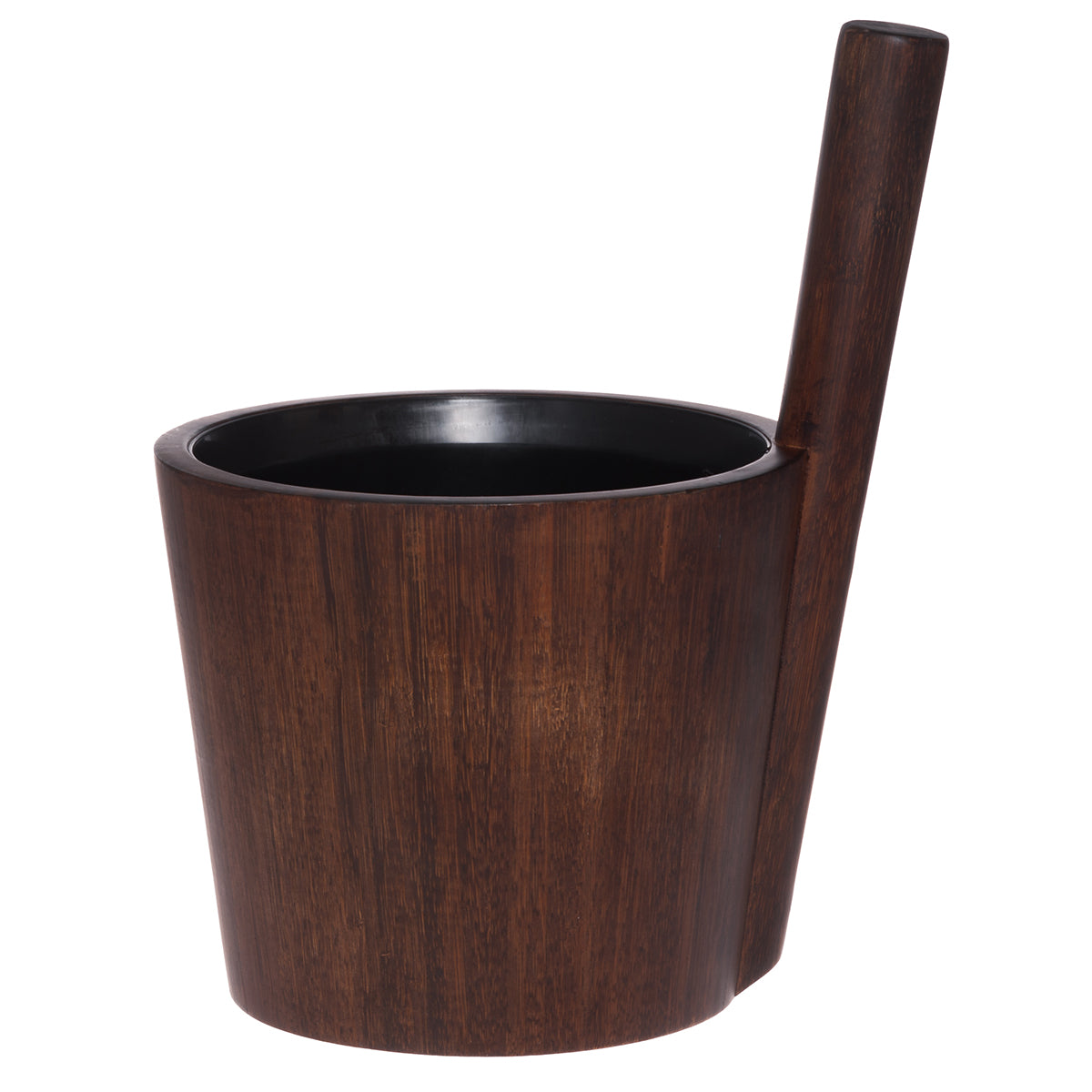Rento Bamboo Dark Brown / Black Sauna Bucket
