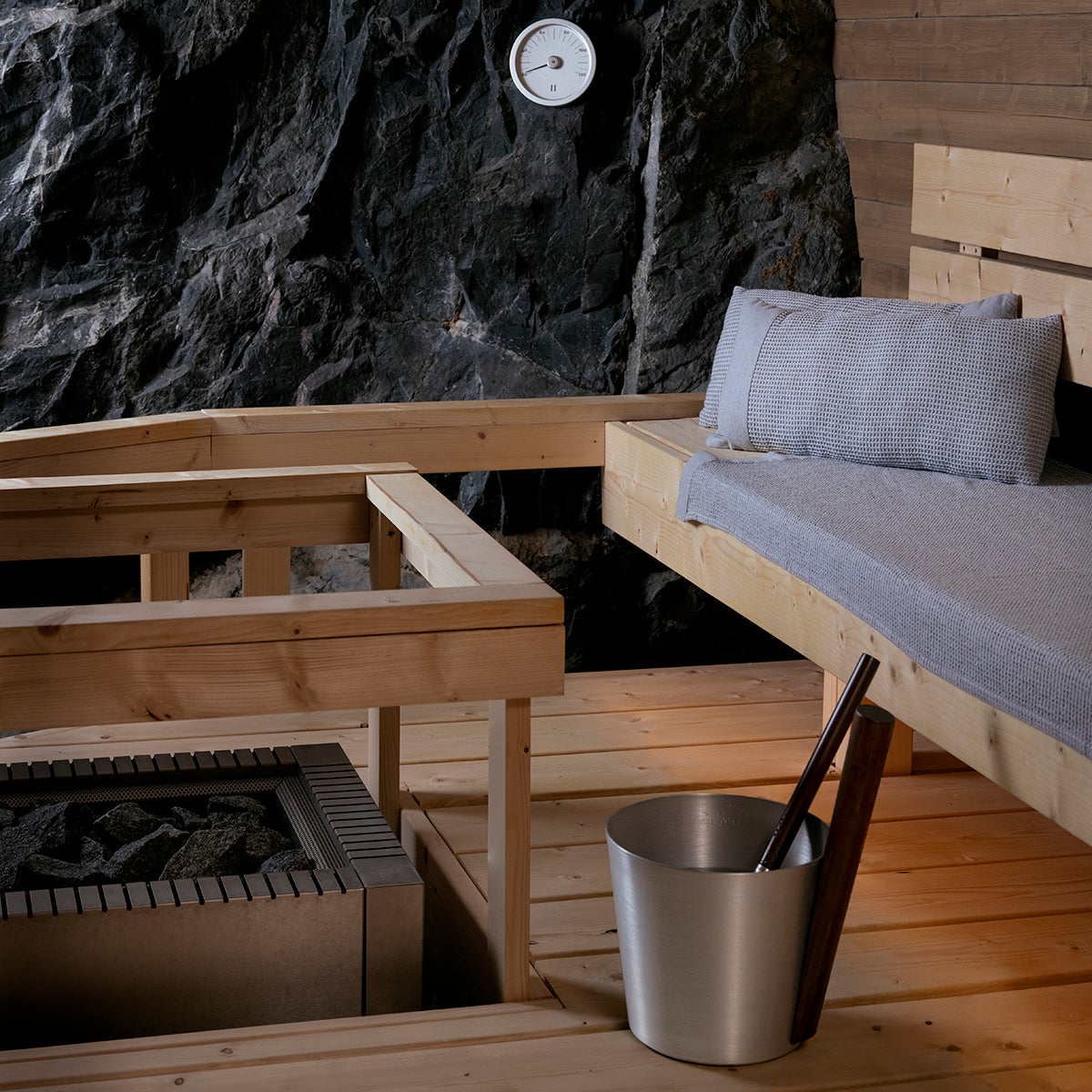 Rento Kenno Light Grey / White Sauna Pillow