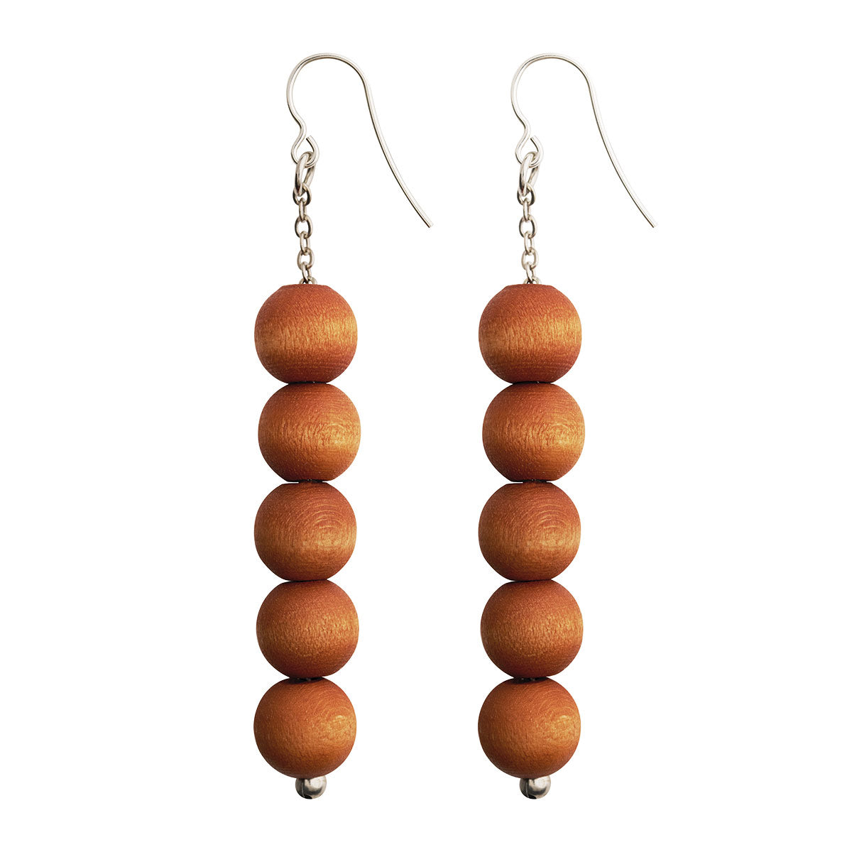 aarikka Sara Cinnamon Orange Earrings
