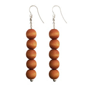aarikka Sara Cinnamon Orange Earrings