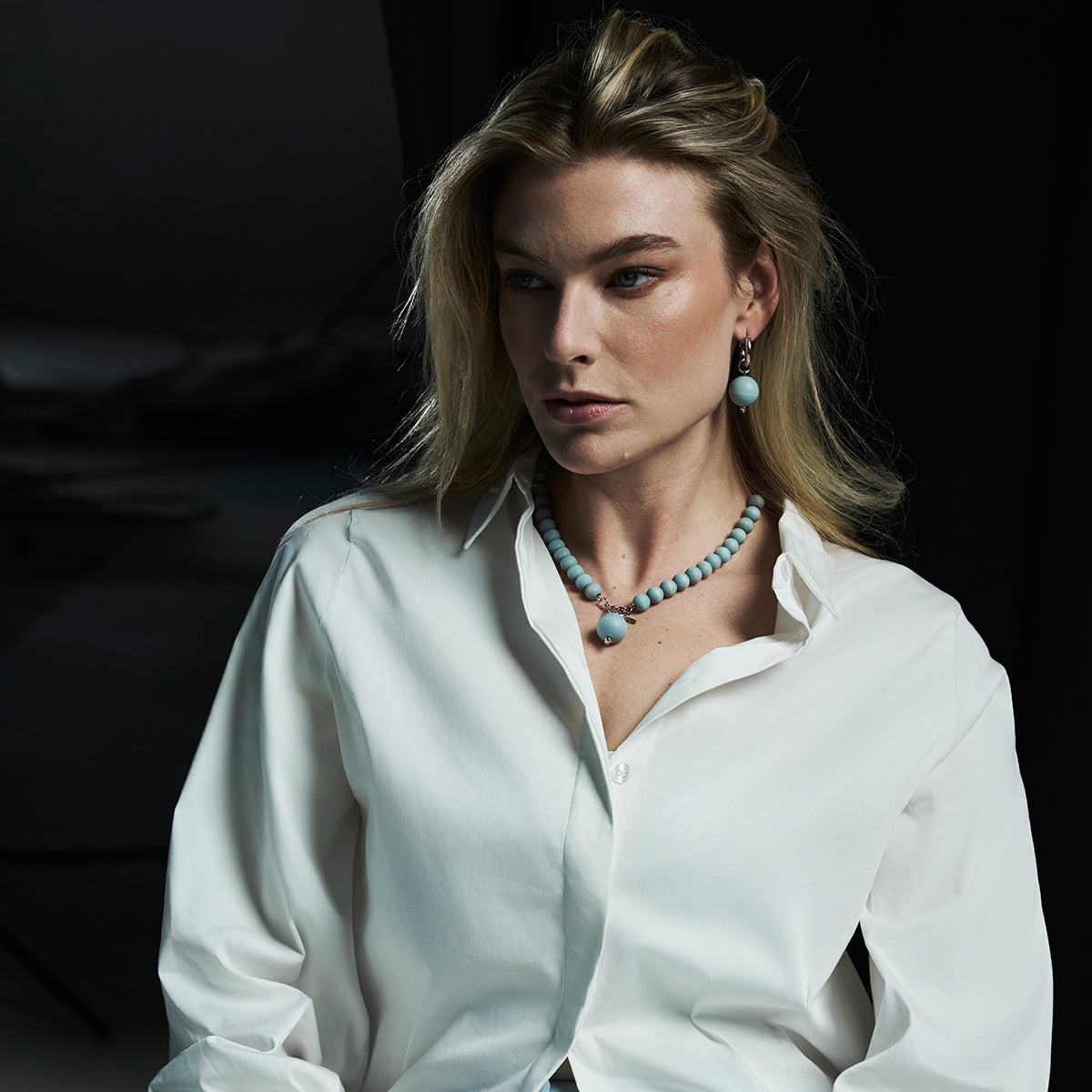 aarikka Valma Light Blue Necklace