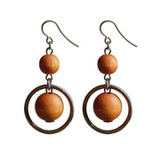aarikka Iisa Cinnamon / Silver Earrings