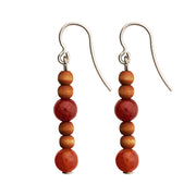 aarikka Lasihelmi Cinnamon Earrings