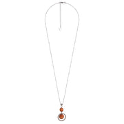 aarikka Iisa Cinnamon / Silver Long Necklace