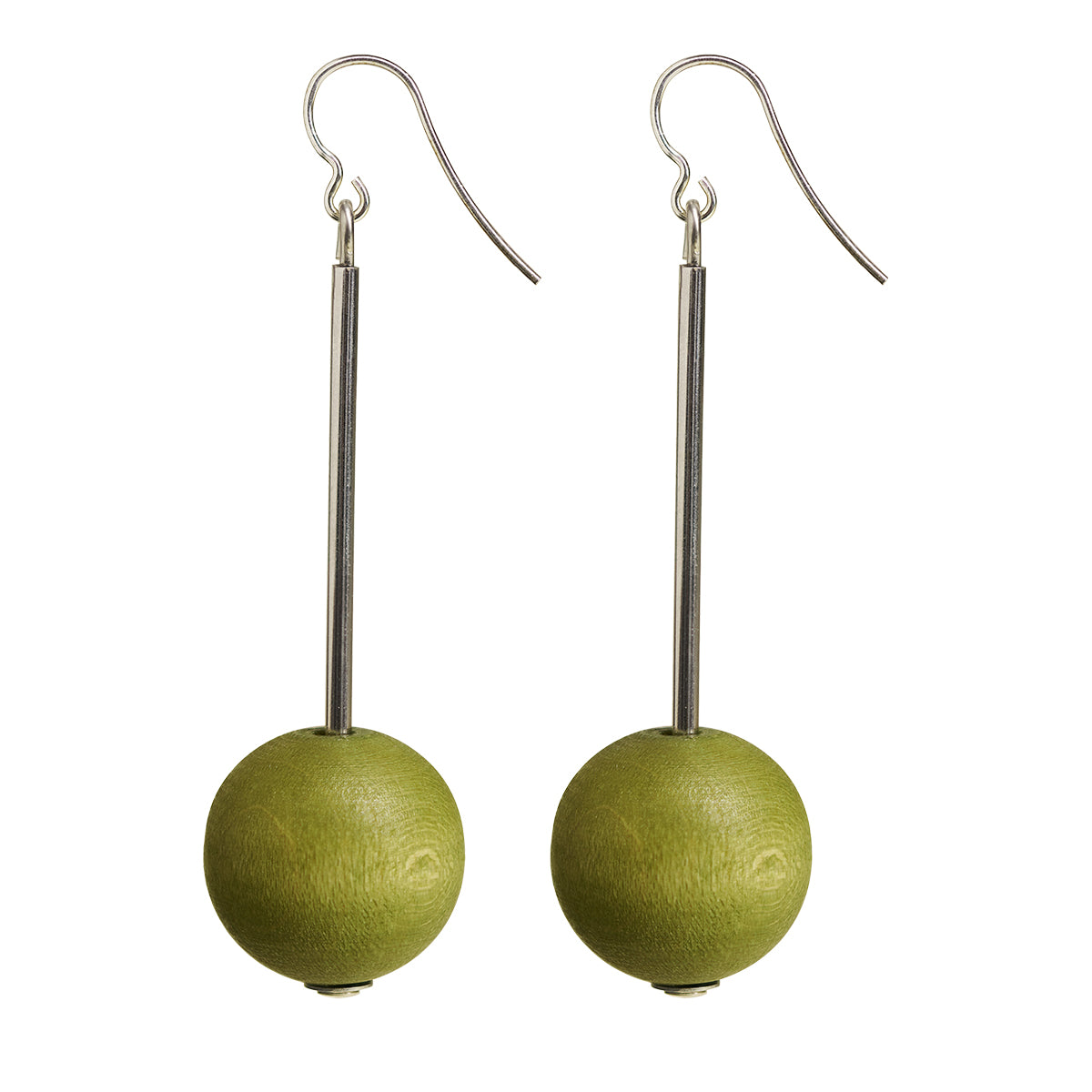 aarikka Elsa Khaki Green Earrings