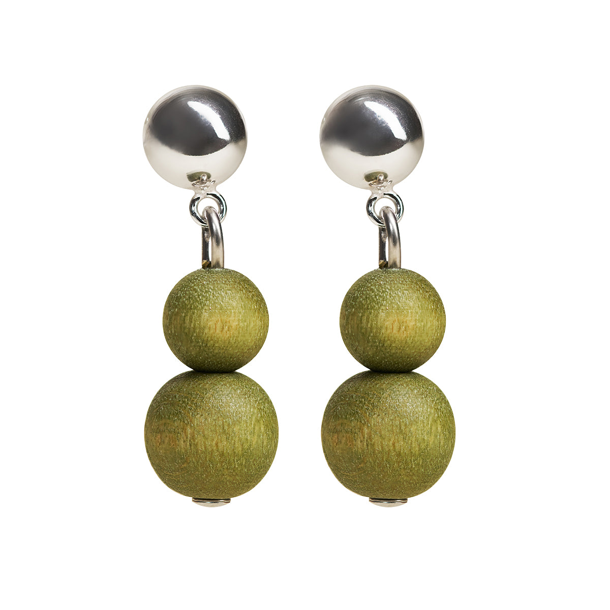 aarikka Olos Khaki Green Earrings