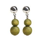 aarikka Olos Khaki Green Earrings