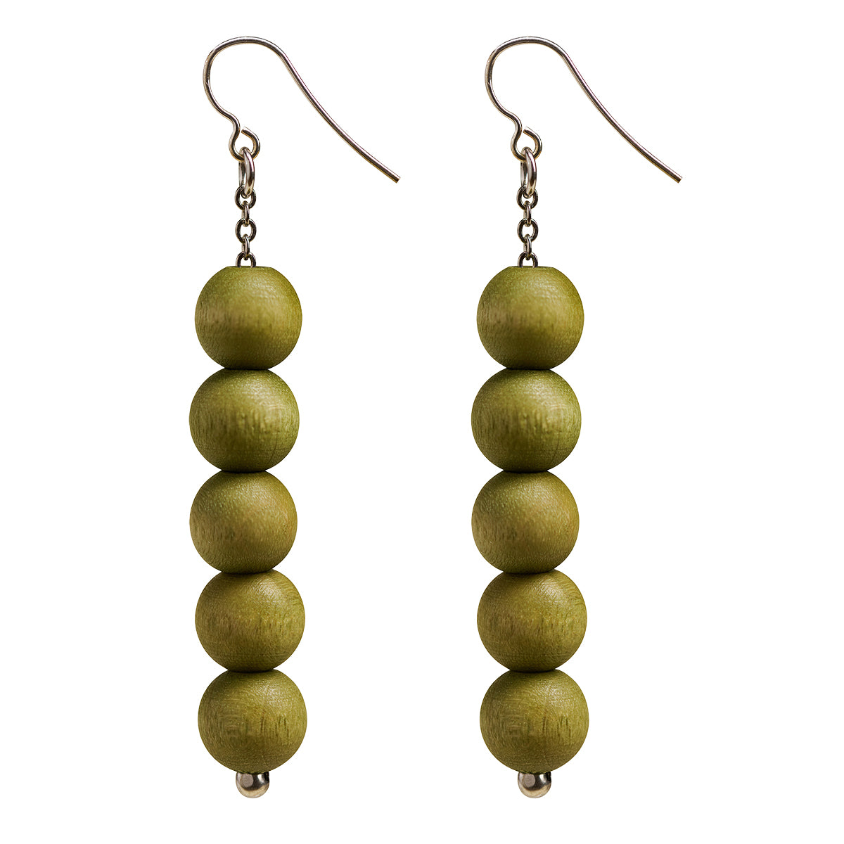 aarikka Sara Khaki Green Earrings