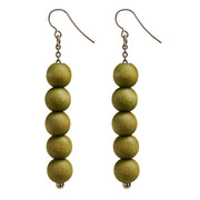 aarikka Sara Khaki Green Earrings