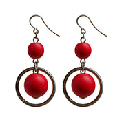 aarikka Iisa Red / Silver Earrings