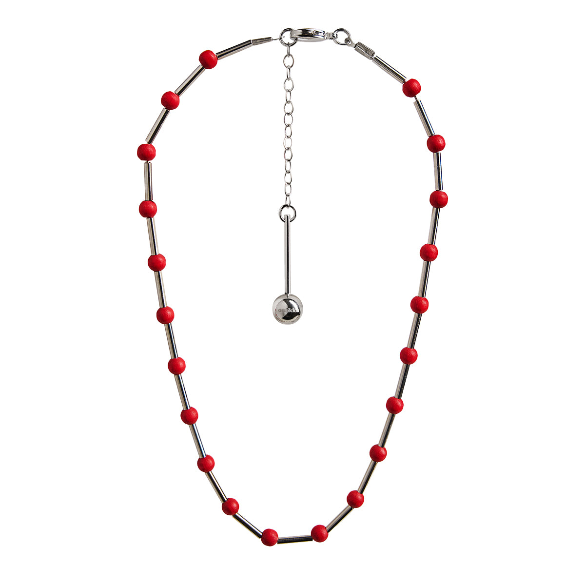 aarikka Mila Red / Silver Necklace