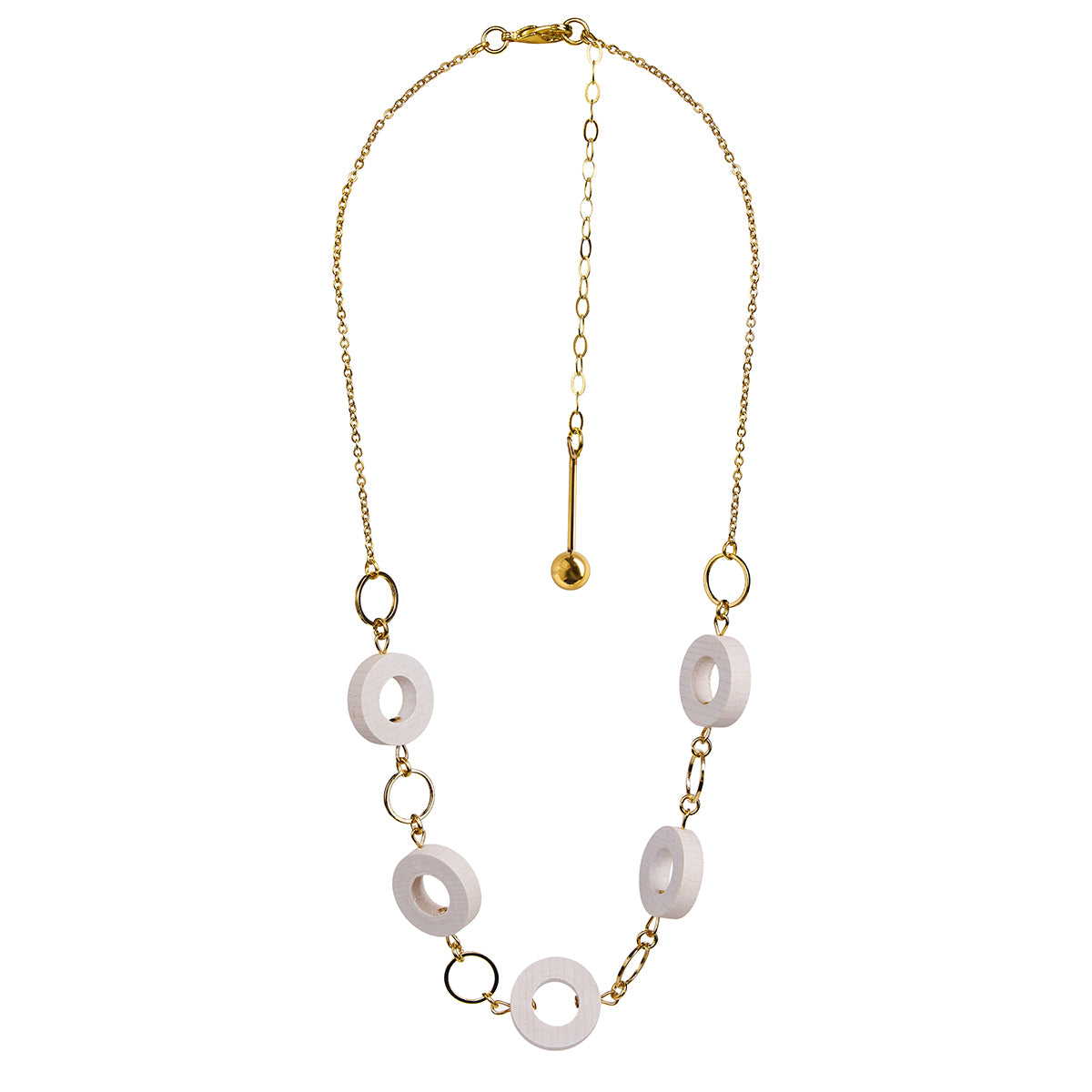 aarikka Rosa Ivory / Gold Necklace