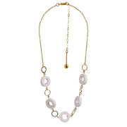 aarikka Rosa Ivory / Gold Necklace