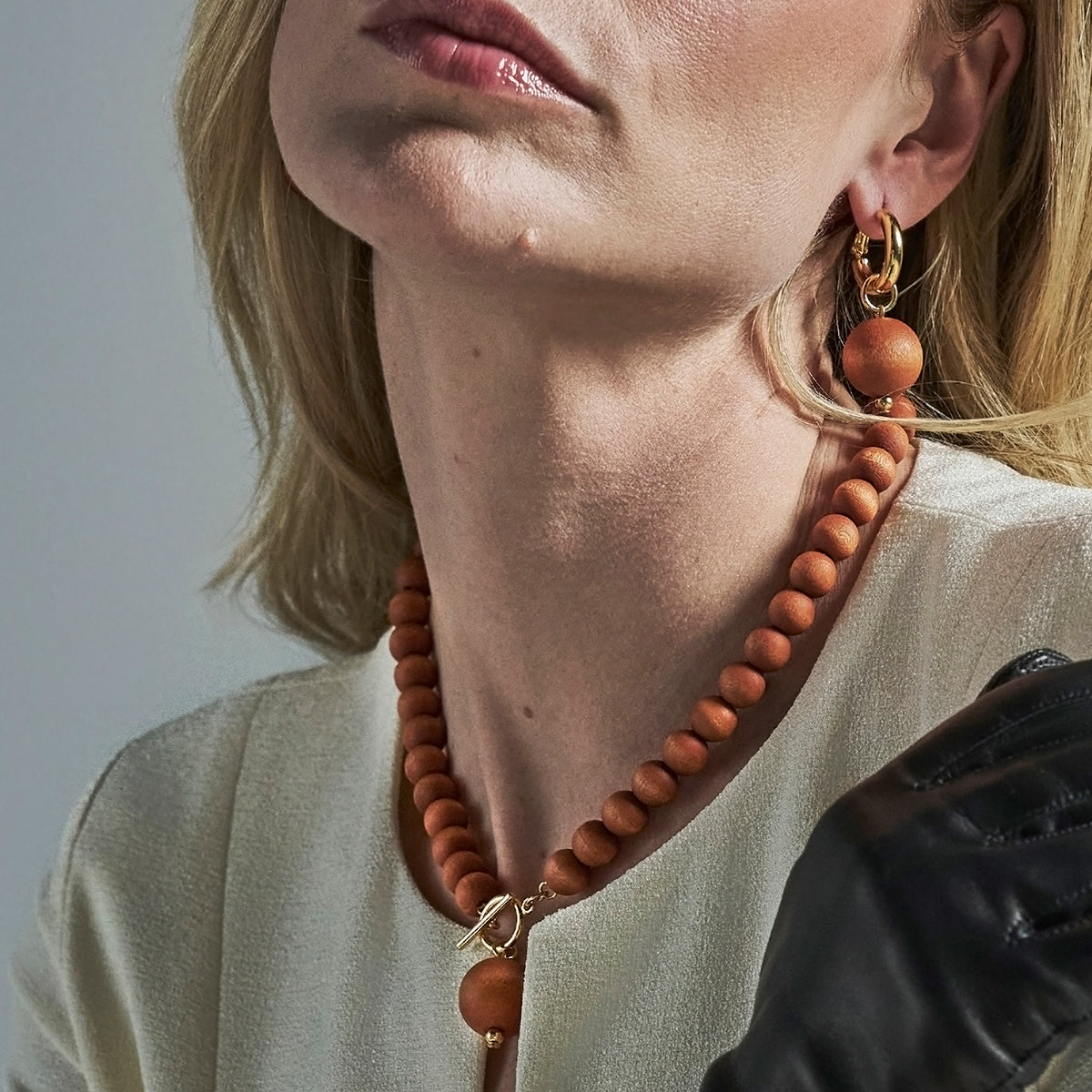 aarikka Valma Cinnamon / Gold Necklace