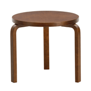 Artek Alvar Aalto Low Table 90D - Walnut Stained