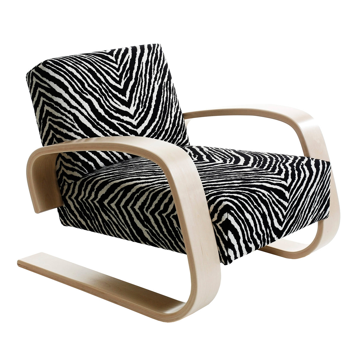 Artek Alvar Aalto 400 Lounge Chair - Fabric Upholstery