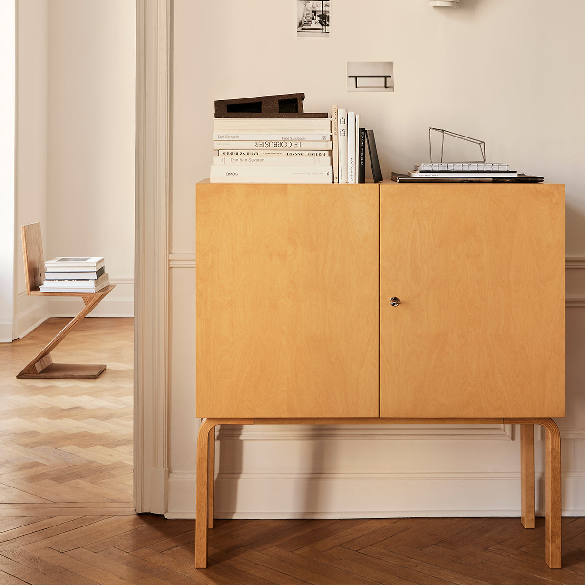 Artek Alvar Aalto Honey-Stained Cabinet 250