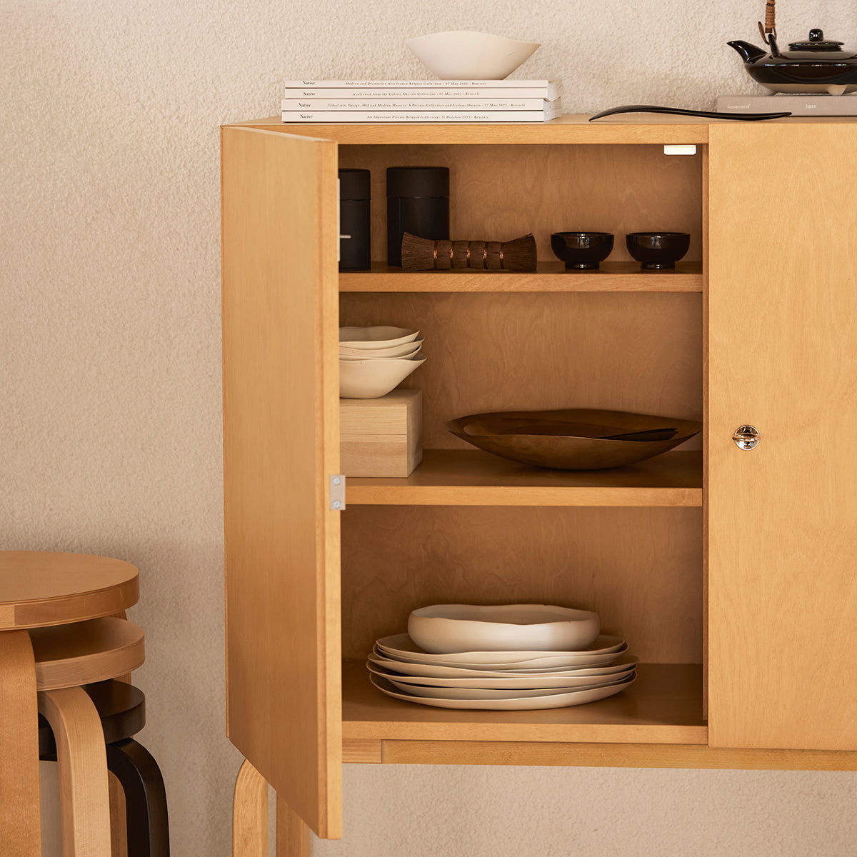 Artek Alvar Aalto Honey-Stained Cabinet 250
