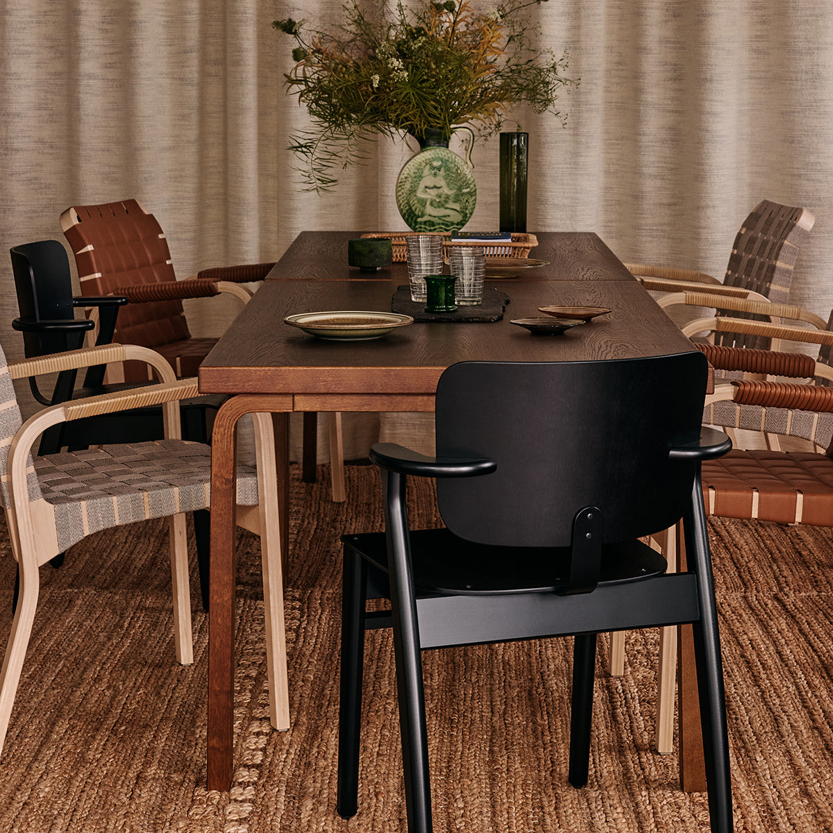 Artek Alvar Aalto Table 83 - Walnut Stained