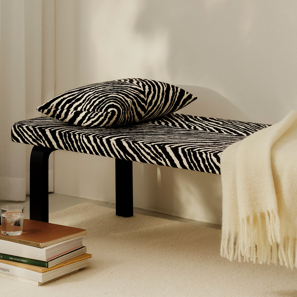 Artek Zebra Black / White Lounge Pillow