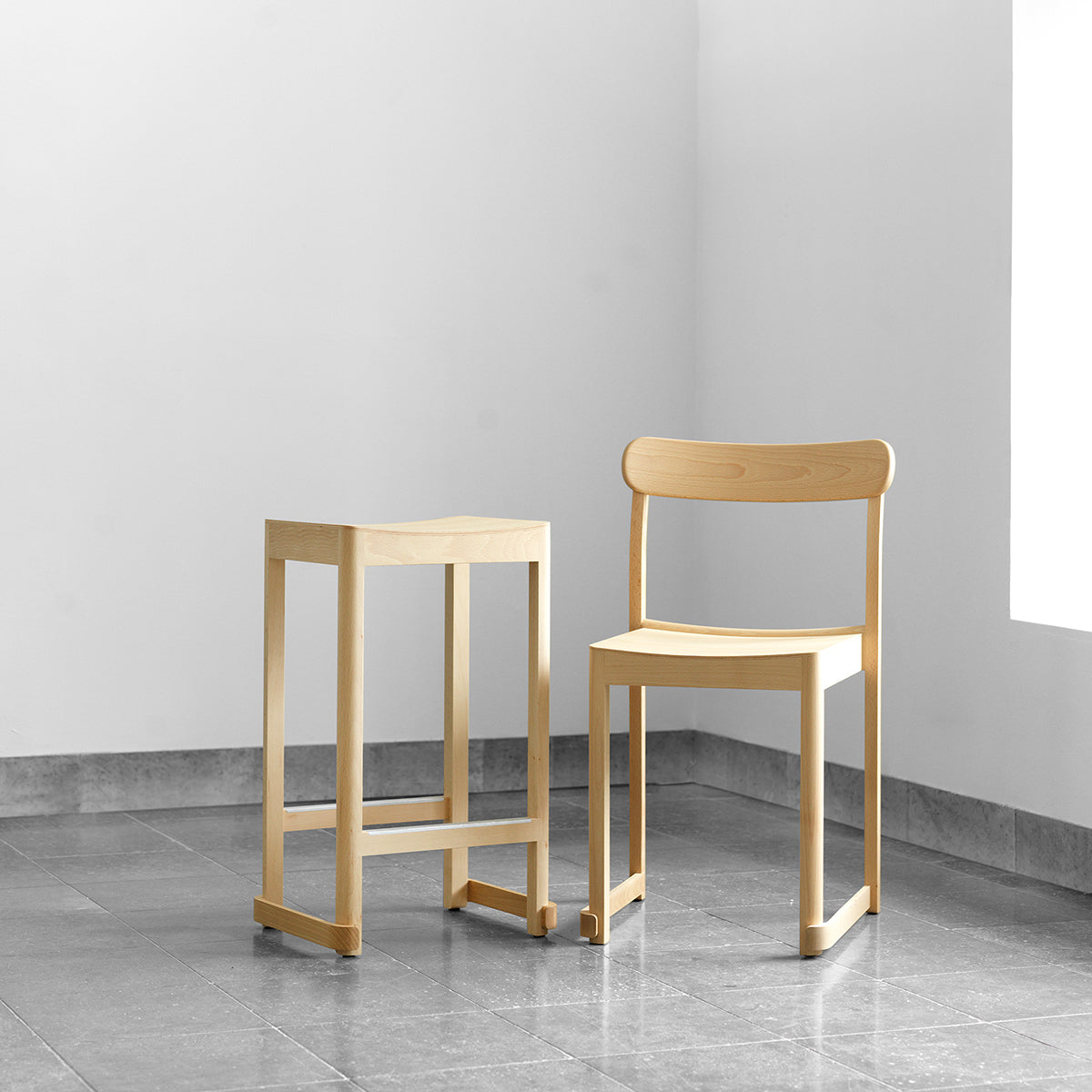 Artek Atelier Bar Stool - 25-1/2" H