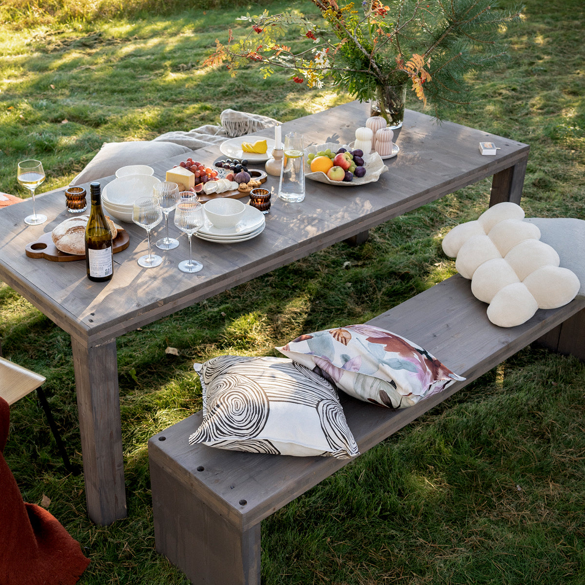 Pentik Kastanja Brown Throw Pillow