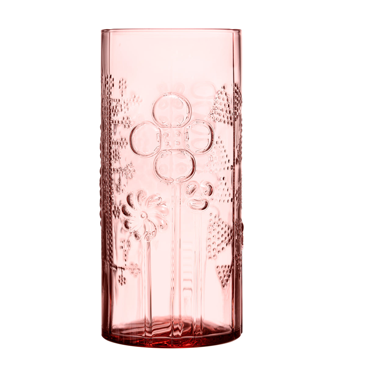 iittala Flora Salmon Pink Glass Vase