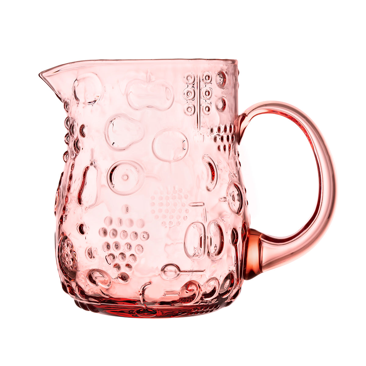 iittala Frutta Salmon Pink Glass Pitcher