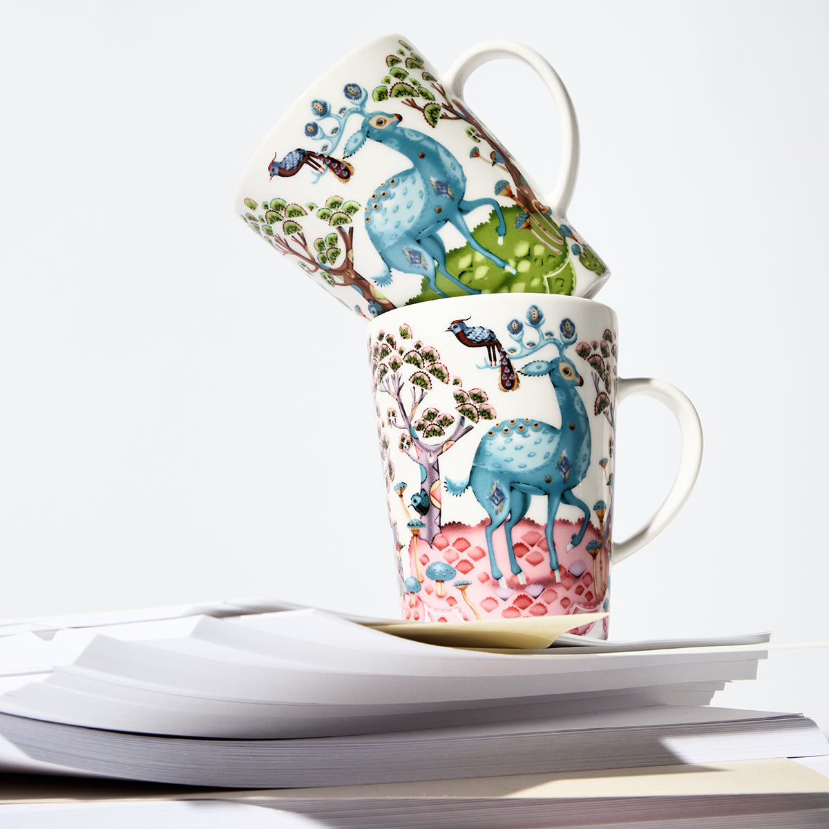 iittala Satumetsä Green / Blue Mug - 13-1/2 oz