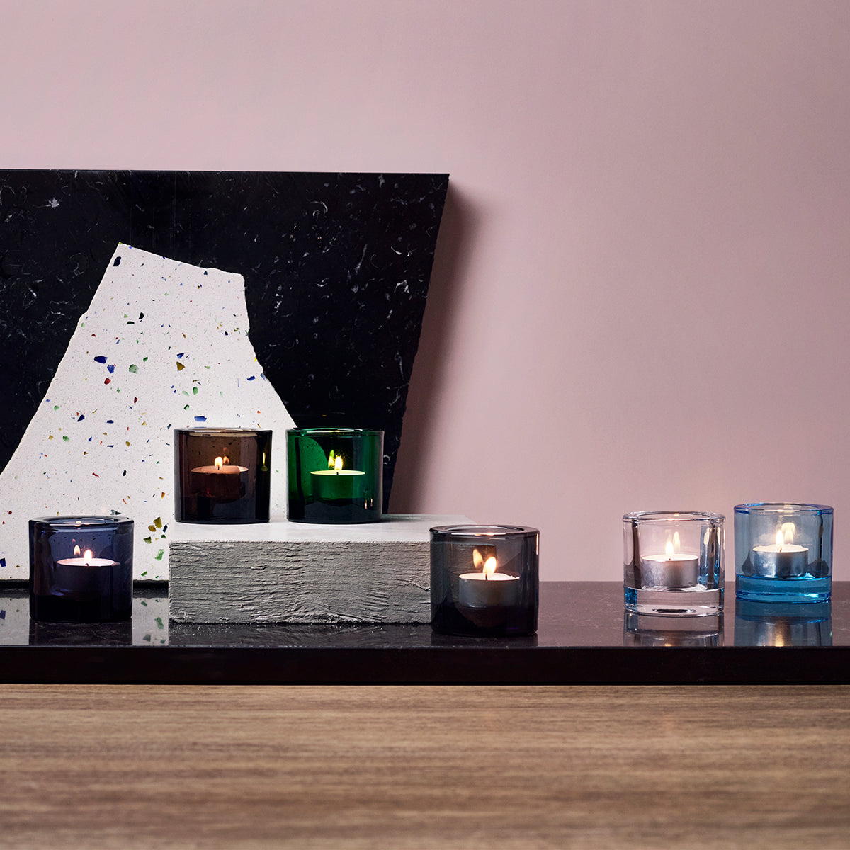 iittala Kivi Grey Candle Holder
