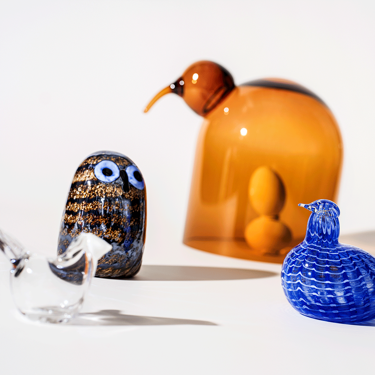 iittala Toikka Brown / Blue Owlet