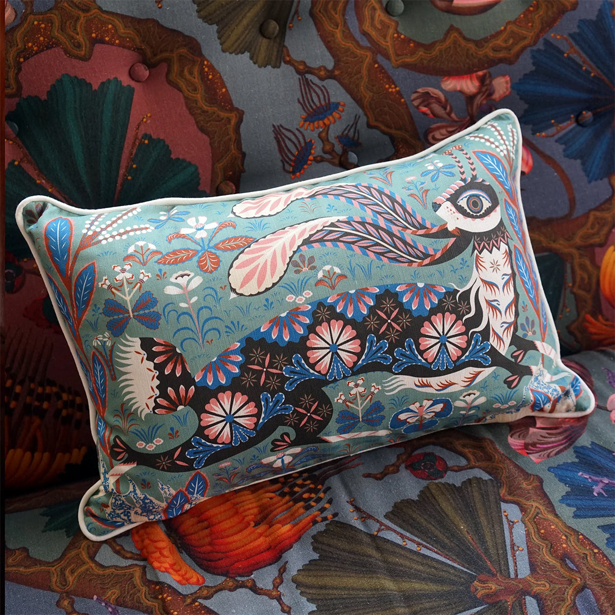 Klaus Haapaniemi Sage Green Lounge Pillow