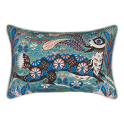 Klaus Haapaniemi Running Hare Sage Green Lounge Pillow