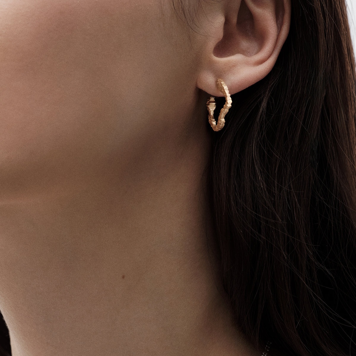Kalevala Itu Bronze Hoop Earrings