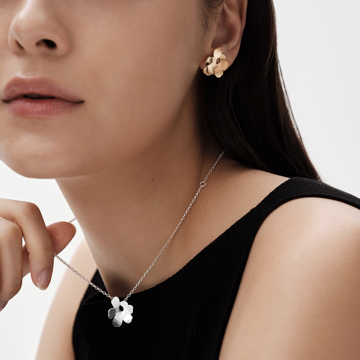 Kalevala x Marimekko Unikko Small Silver Pendant - Anniversary Edition