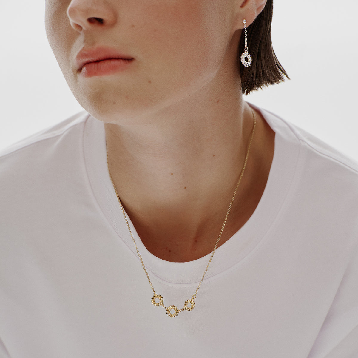 Kalevala Circle of Light Bronze Drop Earrings