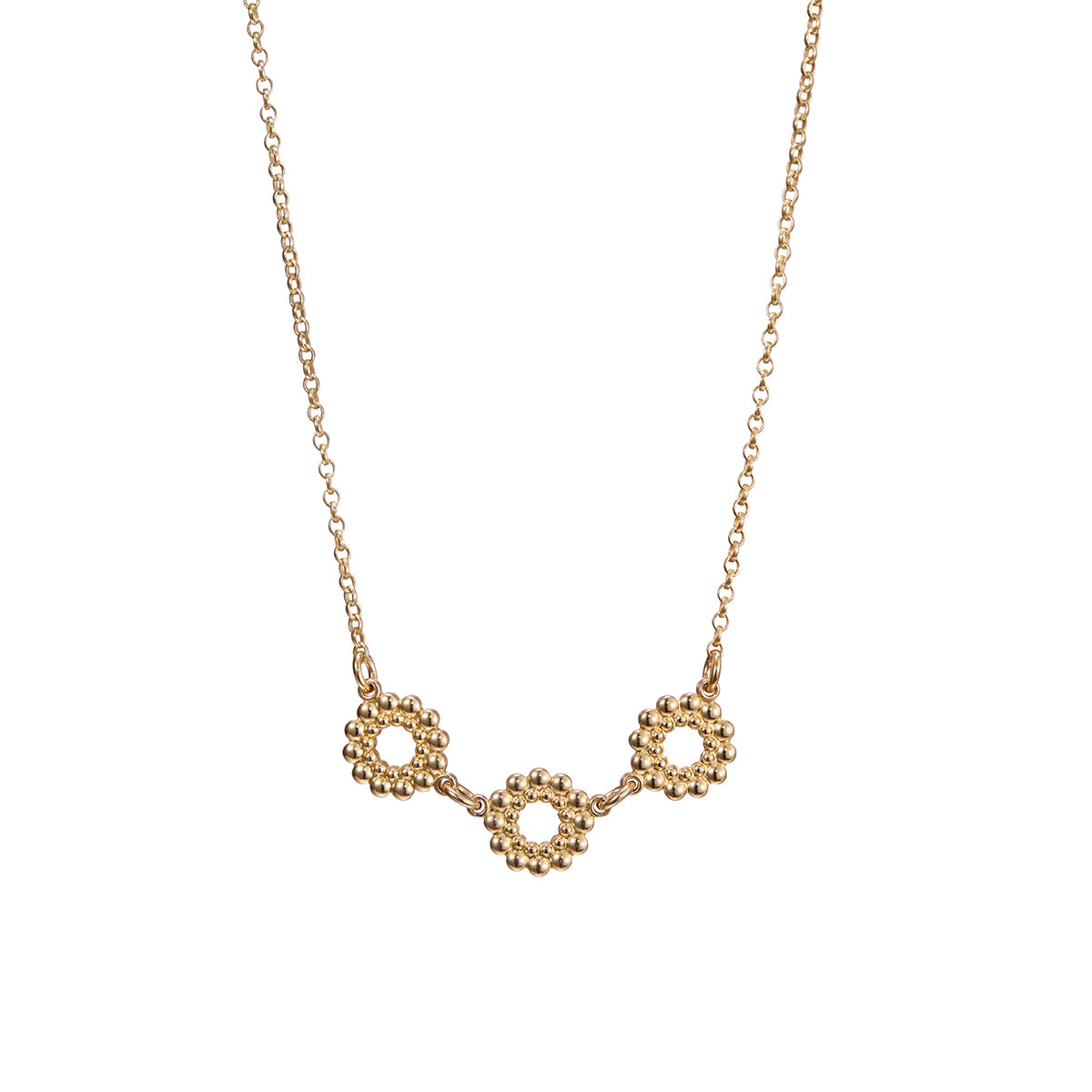 Kalevala Circle of Light Bronze Three-Part Pendant Necklace